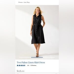 Tommy Bahama two palms shirt dress belt small